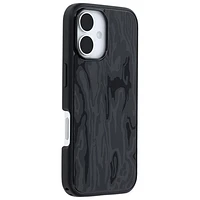 Étui rigide ajusté Symmetry d'OtterBox avec MagSafe pour iPhone 16 - Noir Spruce Bark