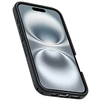 Étui rigide ajusté Symmetry d'OtterBox avec MagSafe pour iPhone 16 - Noir Spruce Bark