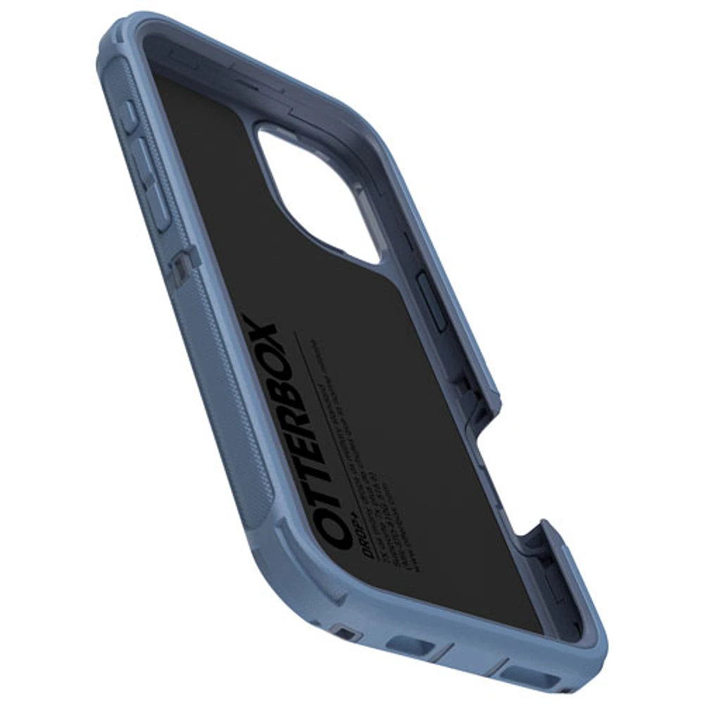 Étui rigide ajusté série Defender Pro d'OtterBox avec MagSafe pour iPhone 16 Plus - Bleu Baby Blue Jeans