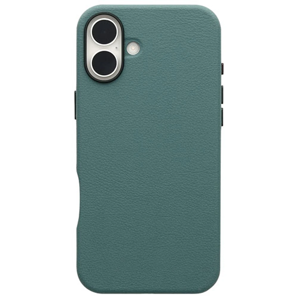 tui rigide ajusté en cuir de cactus Symmetry d'OtterBox avec MagSafe pour iPhone 16 Plus