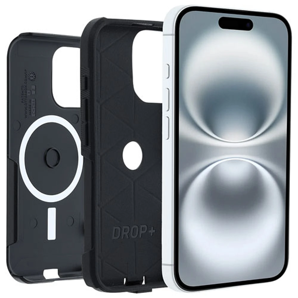 OtterBox Commuter Fitted Hard Shell Case with MagSafe for iPhone 16 - Black