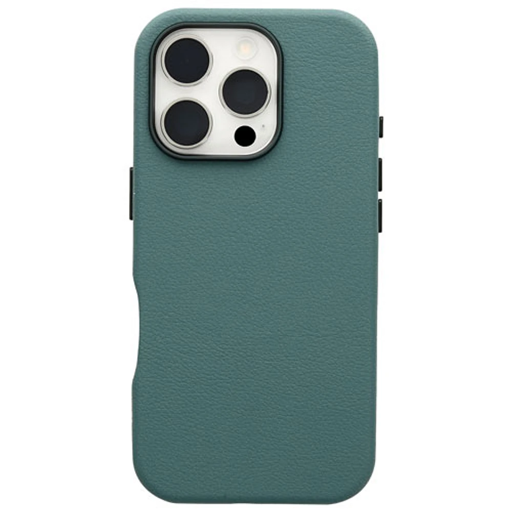 tui rigide ajusté en cuir de cactus Symmetry d'OtterBox avec MagSafe pour iPhone 16 Pro