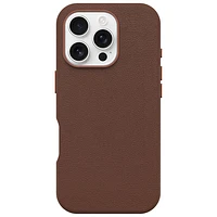 OtterBox Symmetry Cactus Leather Fitted Hard Shell Case with MagSafe for iPhone 16 Pro - Rich Adobe