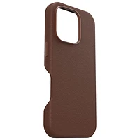OtterBox Symmetry Cactus Leather Fitted Hard Shell Case with MagSafe for iPhone 16 Pro - Rich Adobe