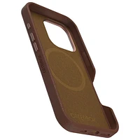 OtterBox Symmetry Cactus Leather Fitted Hard Shell Case with MagSafe for iPhone 16 Pro - Rich Adobe