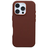 OtterBox Symmetry Cactus Leather Fitted Hard Shell Case with MagSafe for iPhone 16 Pro - Rich Adobe
