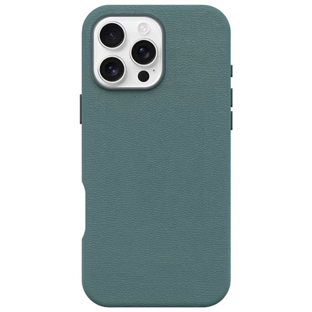 tui rigide ajusté en cuir de cactus Symmetry d'OtterBox avec MagSafe pour iPhone 16 Pro Max