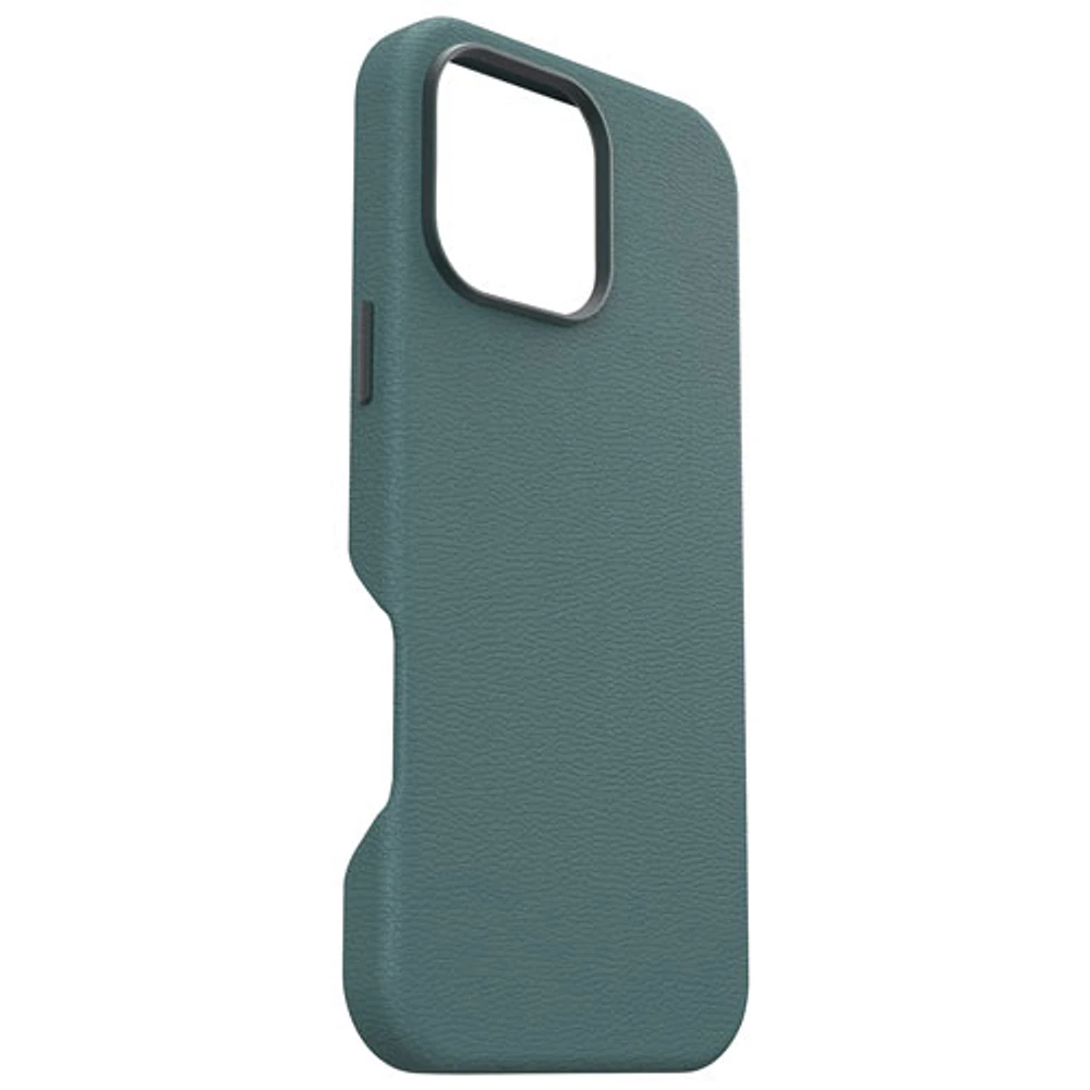 tui rigide ajusté en cuir de cactus Symmetry d'OtterBox avec MagSafe pour iPhone 16 Pro Max