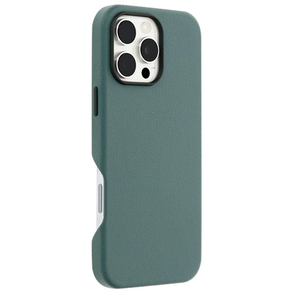 tui rigide ajusté en cuir de cactus Symmetry d'OtterBox avec MagSafe pour iPhone 16 Pro Max