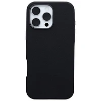 Étui rigide ajusté en cuir de cactus Symmetry d'OtterBox avec MagSafe pour iPhone 16 Pro Max - Noir cendré