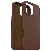 Étui rigide ajusté en cuir de cactus Symmetry d'OtterBox avec MagSafe pour iPhone 16 Pro Max - Adobe riche