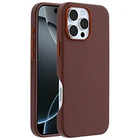 Étui rigide ajusté en cuir de cactus Symmetry d'OtterBox avec MagSafe pour iPhone 16 Pro Max - Adobe riche