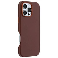 Étui rigide ajusté en cuir de cactus Symmetry d'OtterBox avec MagSafe pour iPhone 16 Pro Max - Adobe riche