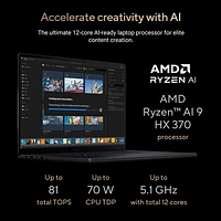 ASUS ProArt P16 16" 4K OLED Touchscreen Laptop - Nano Black (AMD Ryzen AI 9 HX 370/2TB SSD/64GB RAM/NVIDIA GeForce RTX 4070/Window 11)