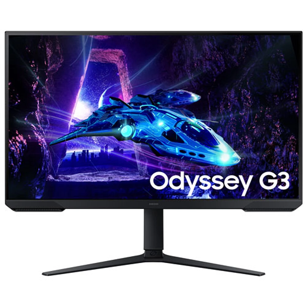 Moniteur de jeu FreeSync DEL VA HD intégrale 180 Hz de 24 po de Samsung avec temps de réponse de 1 ms (LS24DG302ENXZA) - Noir