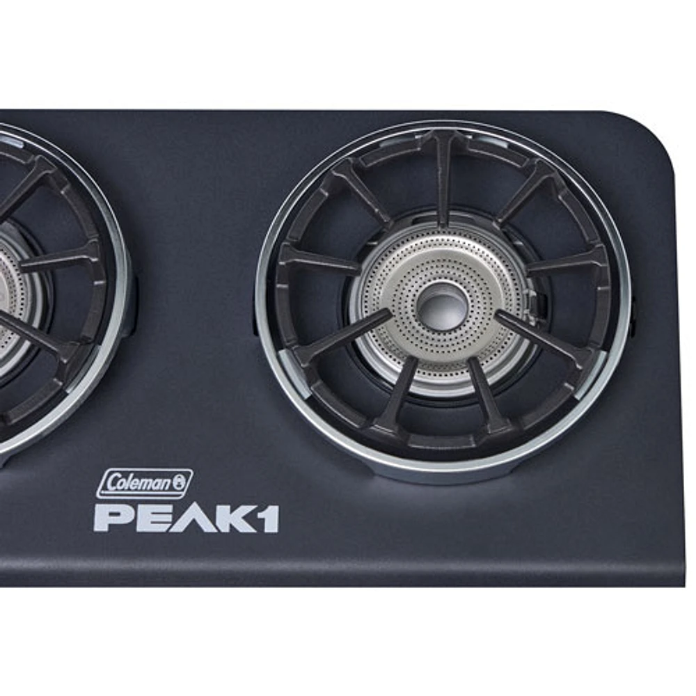 Coleman PEAK1 2-Burner 20000BTUs Camping Stove - Black