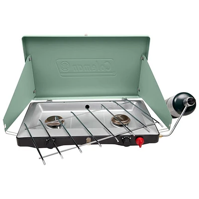 Coleman Cascade Classic 2-Burner Propane 20000BTUs Camping Stove - Black