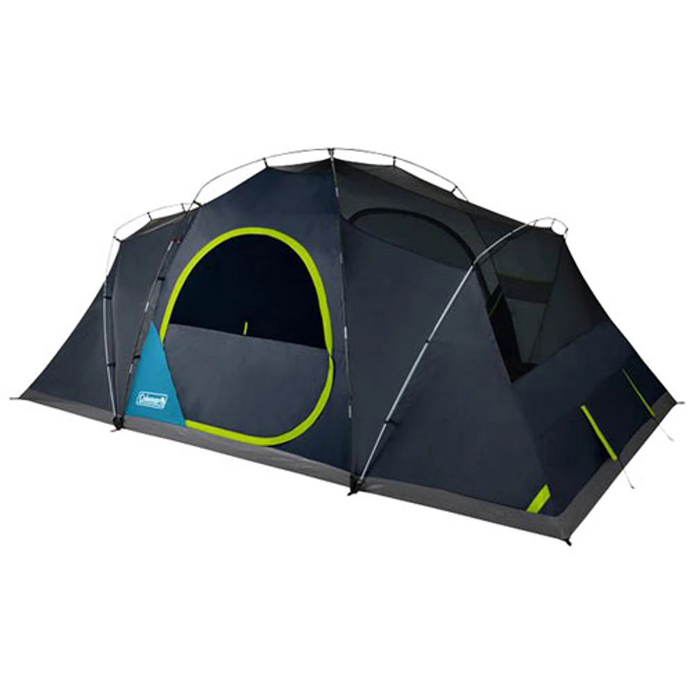 Coleman Skydome XL 10-Person Dark Room Camping Tent - Blue