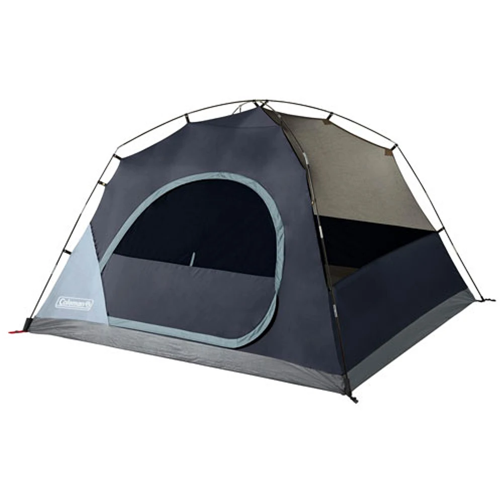 Coleman Skydome 4-Person Camping Tent with Built-In LED - Blue