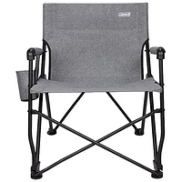 Coleman Forester Steel Frame Folding Outdoor Deck Chair- Grey