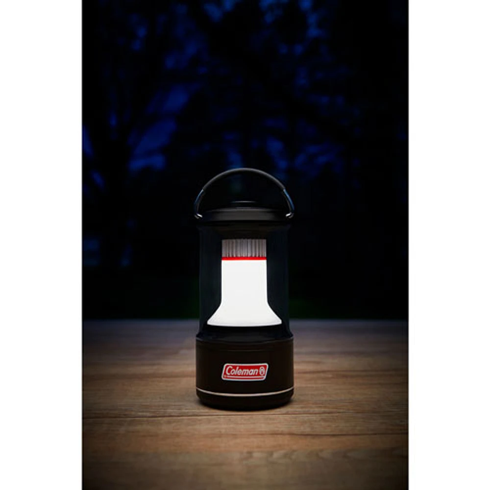 Coleman 600 Lumens Lantern with BatteryGuard Technology - 30 Hours Runtime - Black