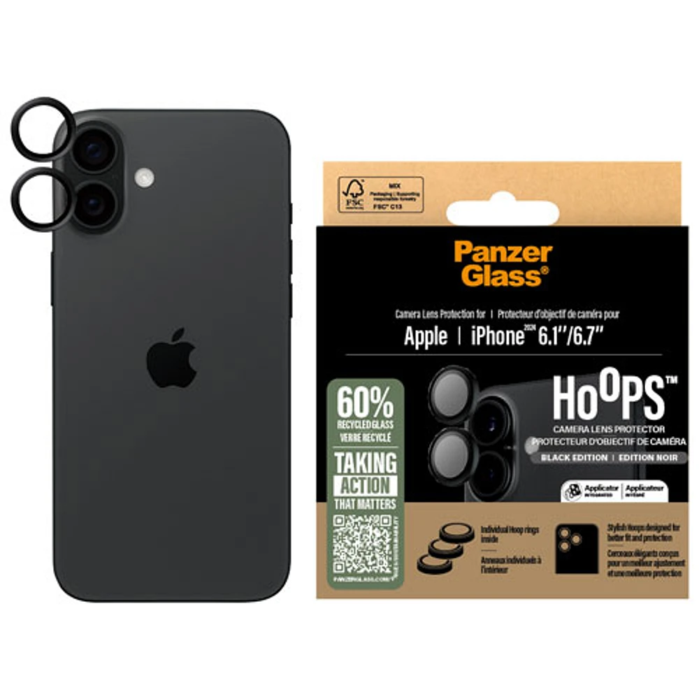 PanzerGlass Hoops Camera Lens Protector for iPhone 16/16 Plus