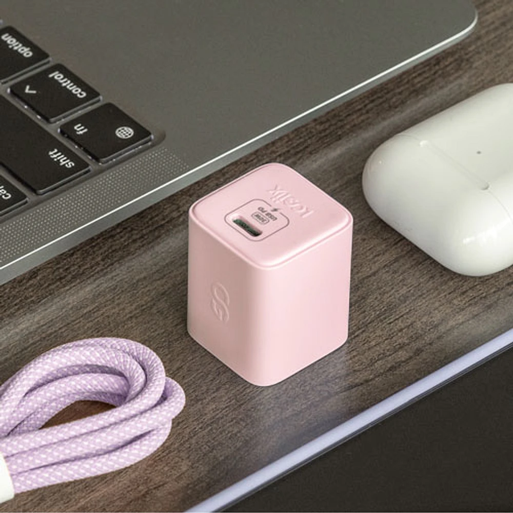 LOGiiX Vibrance 30W USB-C GaN PD Wall Charger - Blush