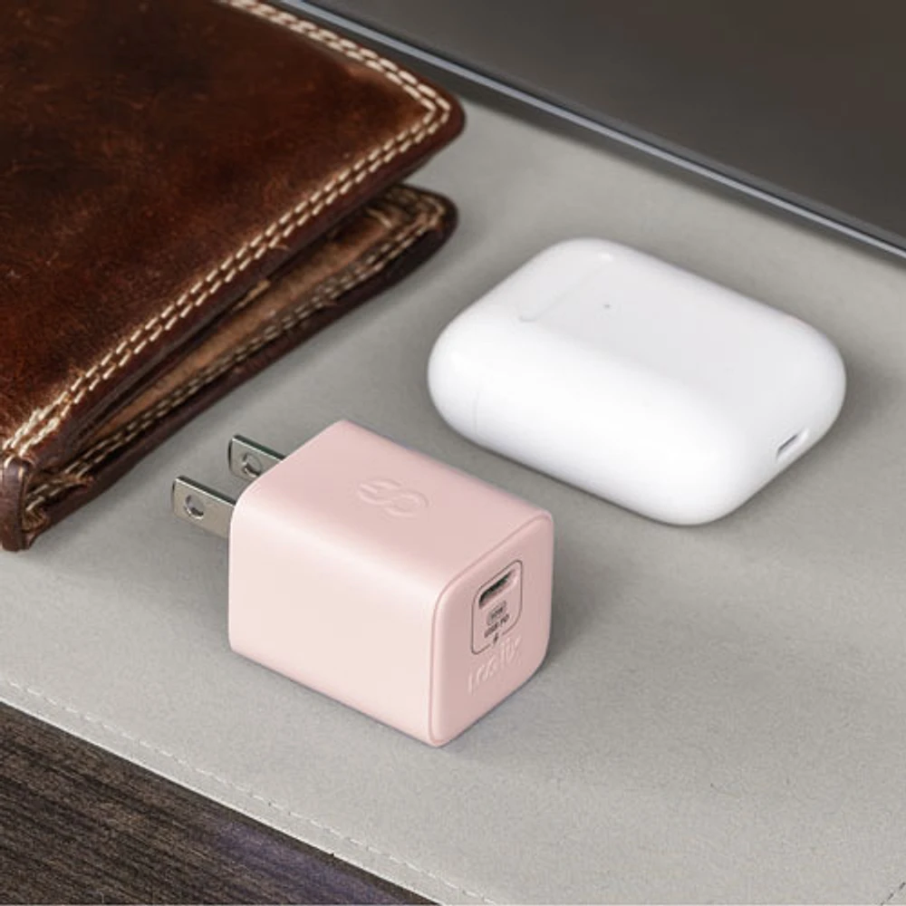 LOGiiX Vibrance 30W USB-C GaN PD Wall Charger - Blush