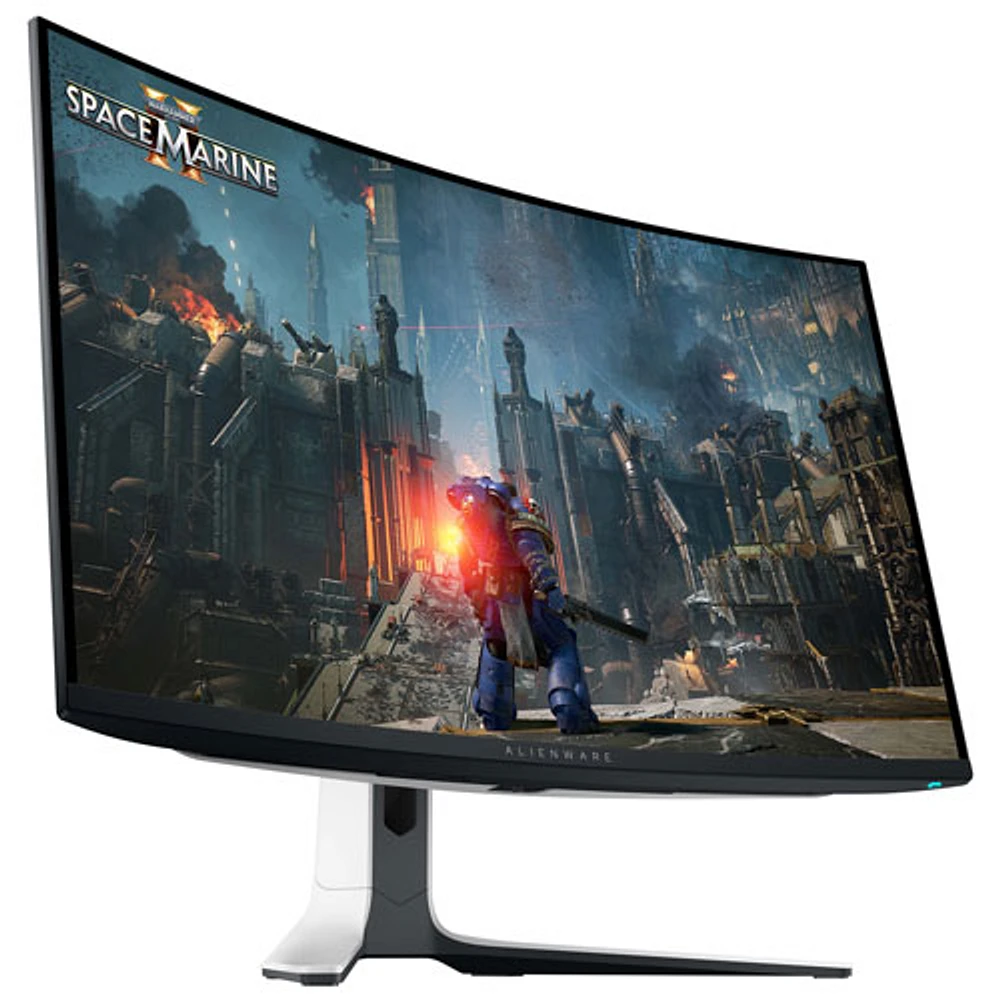 Alienware 32" 4K UHD 240Hz 0.03ms Curved QD-OLED Gaming Monitor (AW3225QF) - Lunar Light