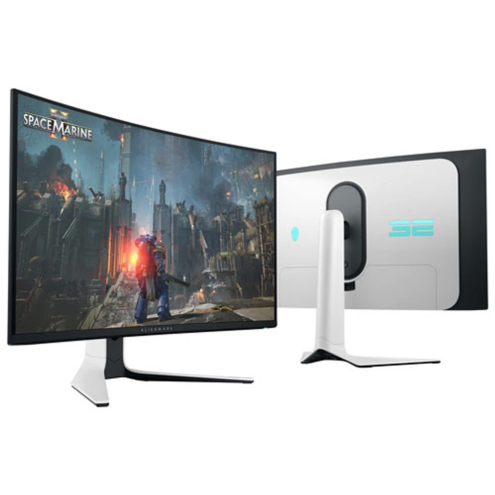 Alienware 32" 4K UHD 240Hz 0.03ms Curved QD-OLED Gaming Monitor (AW3225QF) - Lunar Light