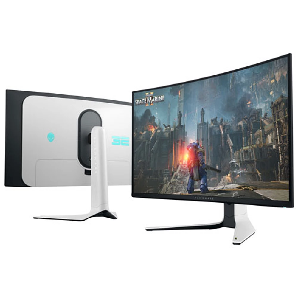 Dell 32" 4K UHD 240Hz 0.03ms Curved QD-OLED Gaming Monitor (AW3225QF) - Lunar Light