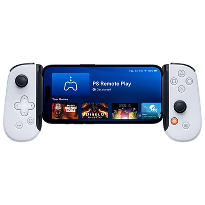 Manette de jeu Backbone One édition PlayStation pour iPhone avec Lightning (2e génération) - Blanc