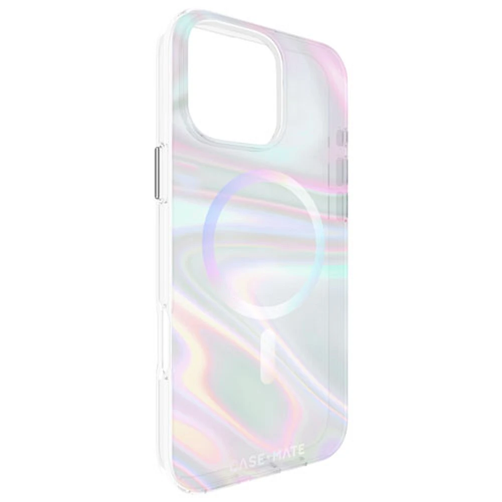 Case-Mate Soap Bubble Fitted Hard Shell Case with MagSafe for iPhone 16 Pro Max - Iridescent