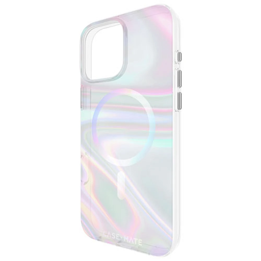 Case-Mate Soap Bubble Fitted Hard Shell Case with MagSafe for iPhone 16 Pro Max - Iridescent