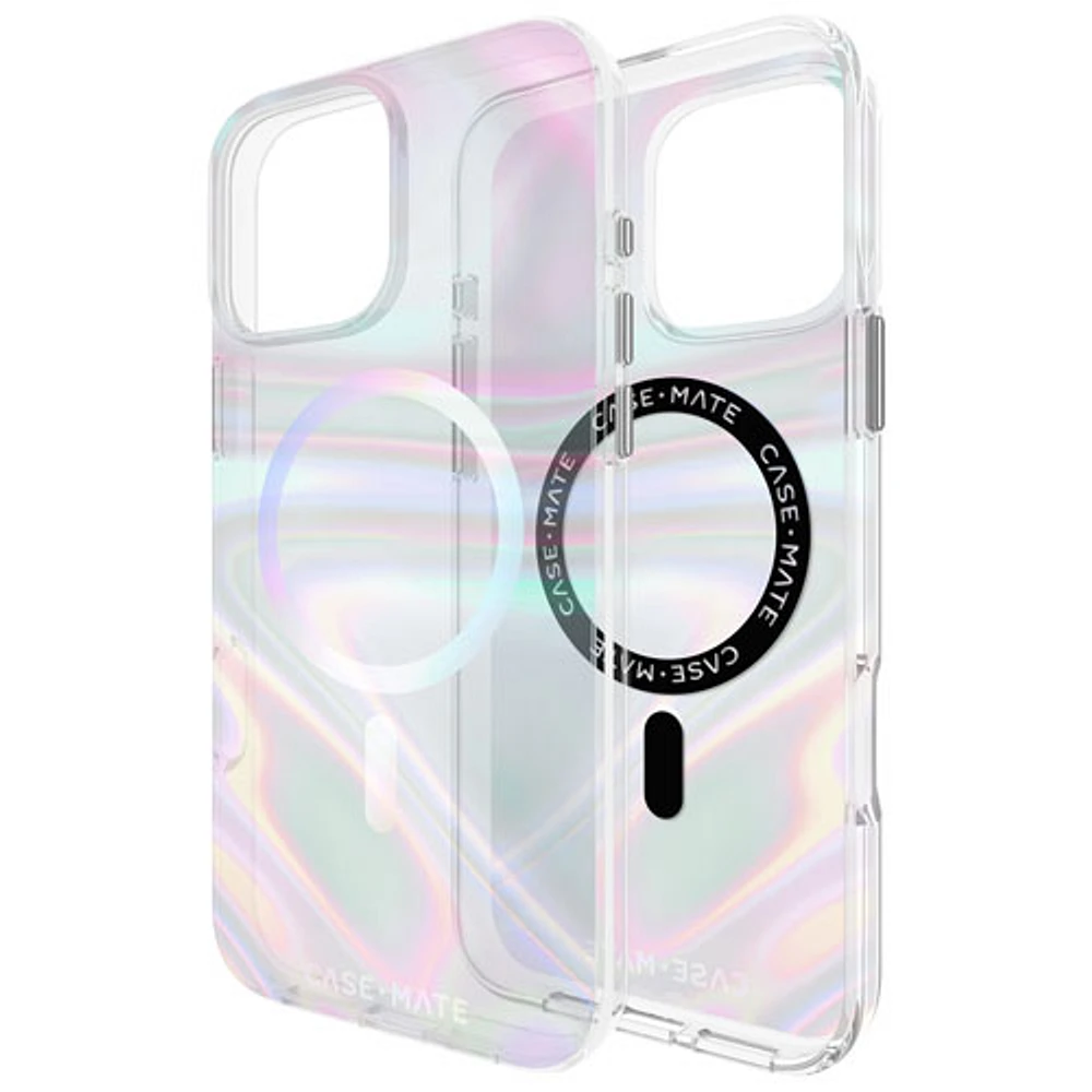 Case-Mate Soap Bubble Fitted Hard Shell Case with MagSafe for iPhone 16 Pro Max - Iridescent