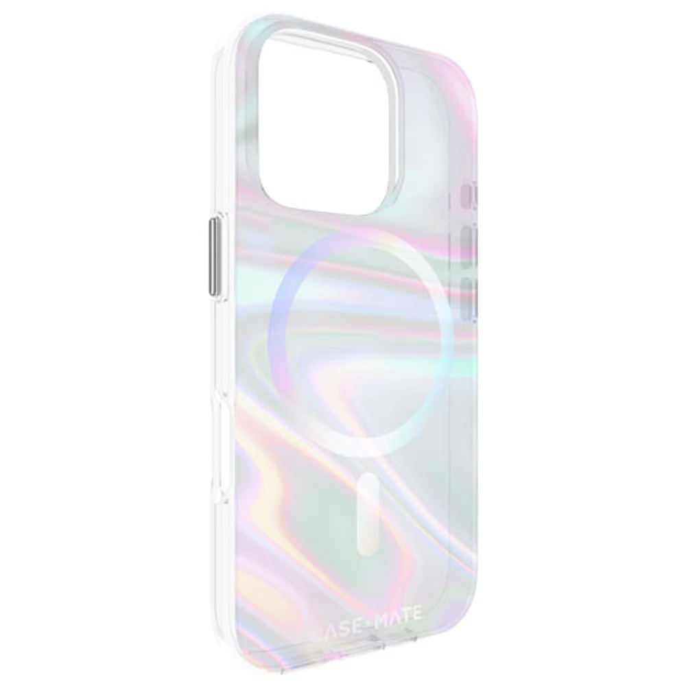 Case-Mate Soap Bubble Fitted Hard Shell Case with MagSafe for iPhone 16 Pro - Iridescent