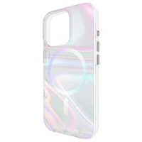 Case-Mate Soap Bubble Fitted Hard Shell Case with MagSafe for iPhone 16 Pro - Iridescent