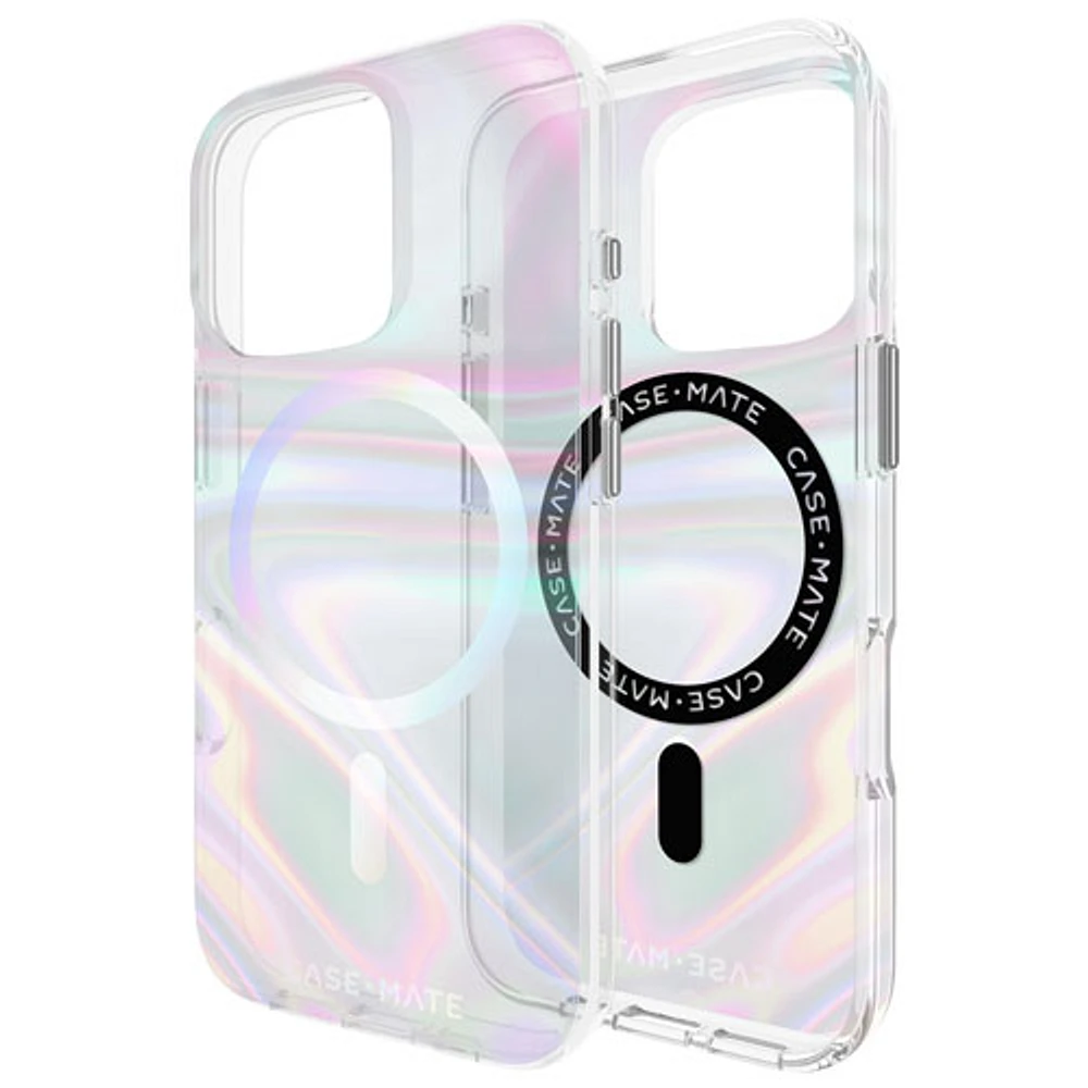 Case-Mate Soap Bubble Fitted Hard Shell Case with MagSafe for iPhone 16 Pro - Iridescent