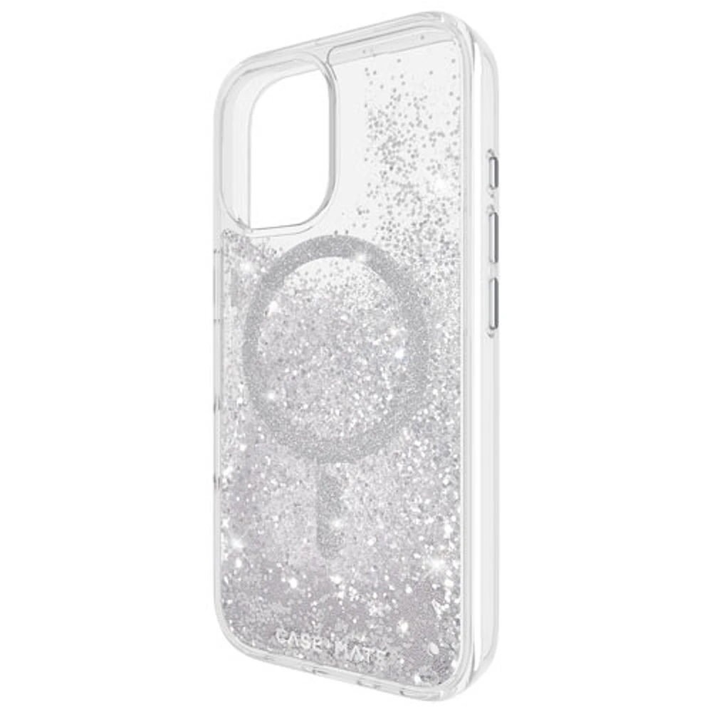 Case-Mate Waterfall Fitted Hard Shell Case with MagSafe for iPhone 16 - Silver