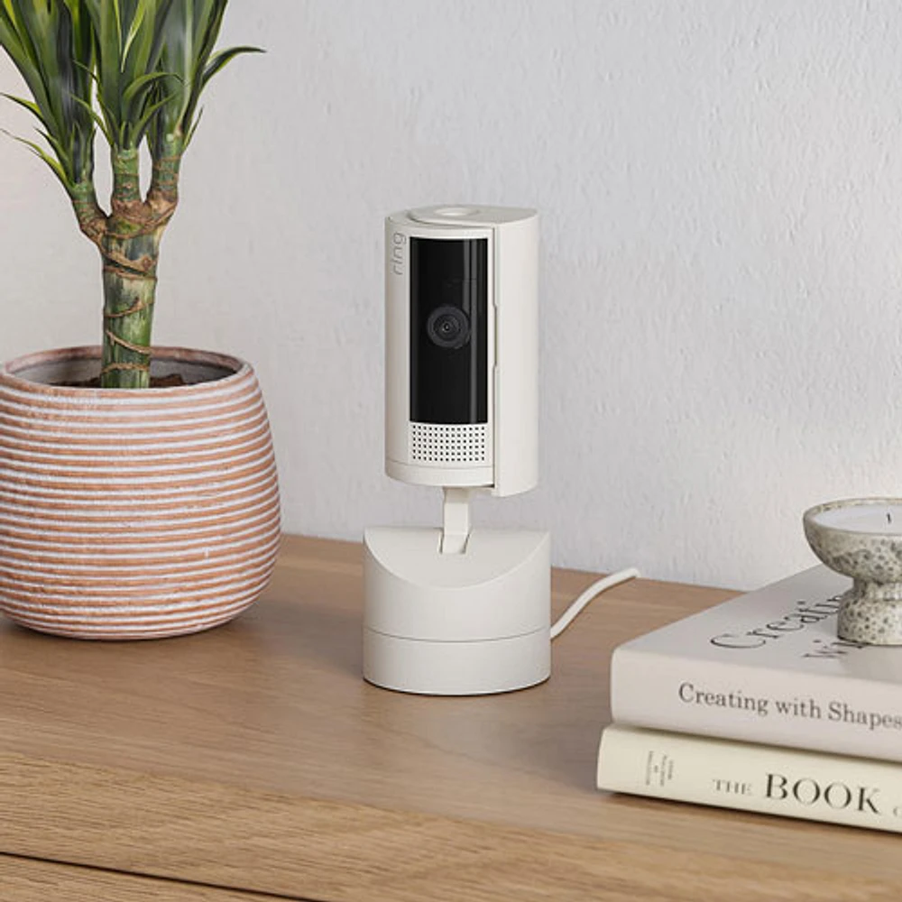 Caméra IP HD 1080p d'intérieur panoramique et inclinable de Ring - Lumière stellaire