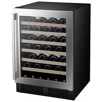 Hisense 54-Bottle Freestanding/Built-In Wine Fridge with Wi-Fi - Stainless Steel