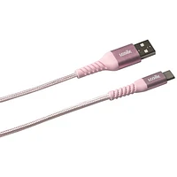 Câble tissé USB à USB-C de 1,2 m (3,9 pi) Vibrance de LOGiiX (LGX-13828) - Fard