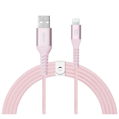 LOGiiX Vibrance 1.2m (3.9 ft.) Braided USB-A to Lightning Cable (LGX-13829)