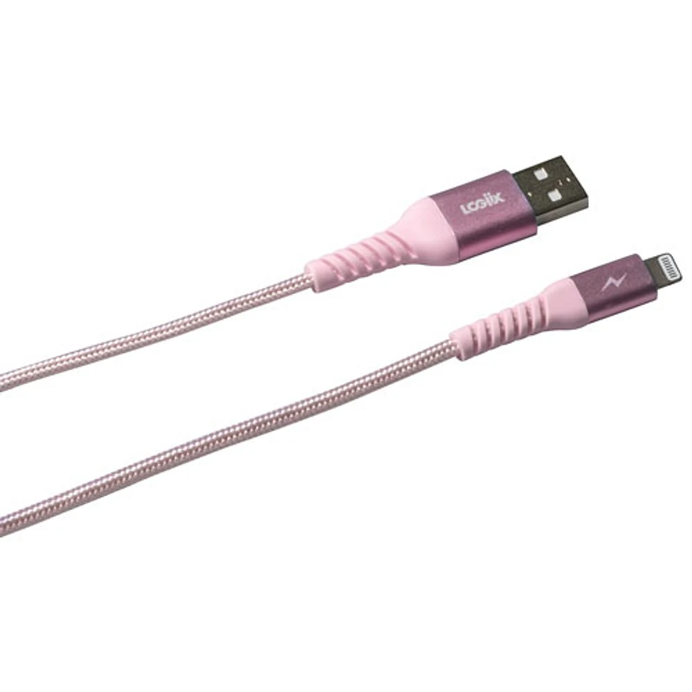 Câble tissé USB-A à Lightning de 1,2 m (3,9 pi) Vibrance de LOGiiX (LGX-13829)