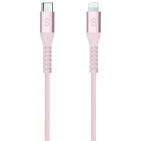 LOGiiX Vibrance 1.2m (3.9 ft.) Braided USB-C to Lightning Cable (LGX-13831) - Blush