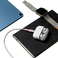 LOGiiX Vibrance 1.2m (3.9 ft.) Braided USB-C to Lightning Cable (LGX-13831) - Blush