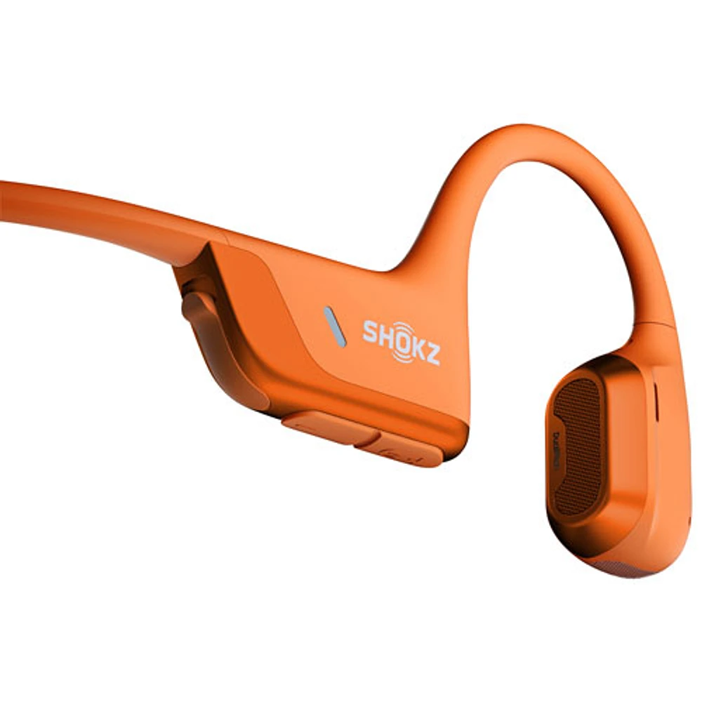 Shokz OpenRun Pro 2 Bone Conduction Open-Ear Bluetooth Headphones - Orange