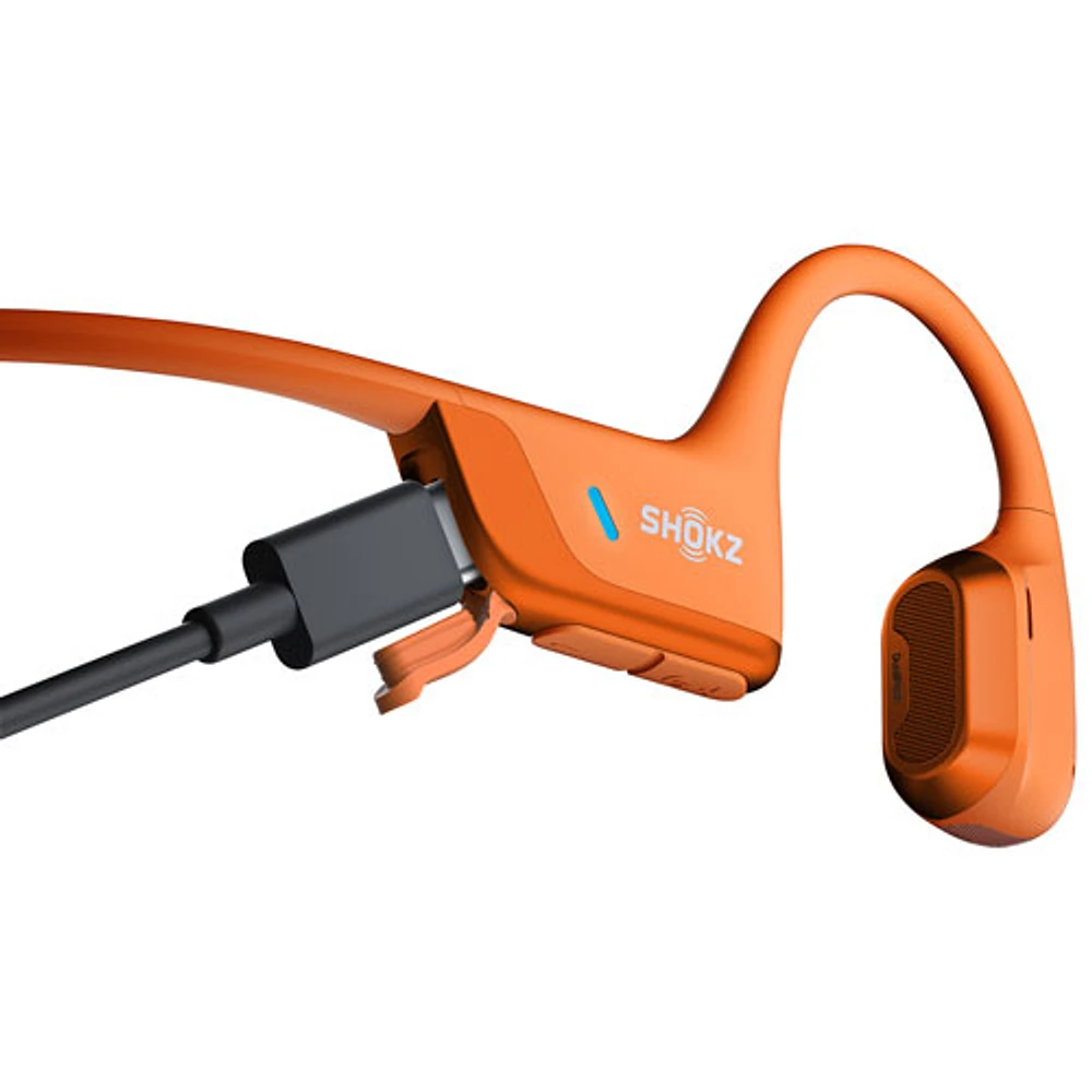 Shokz OpenRun Pro 2 Bone Conduction Open-Ear Bluetooth Headphones - Orange