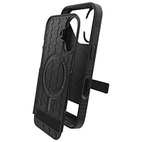 ZAGG Denali Snap with Kickstand Fitted Hard Shell Case for iPhone 16 - Black