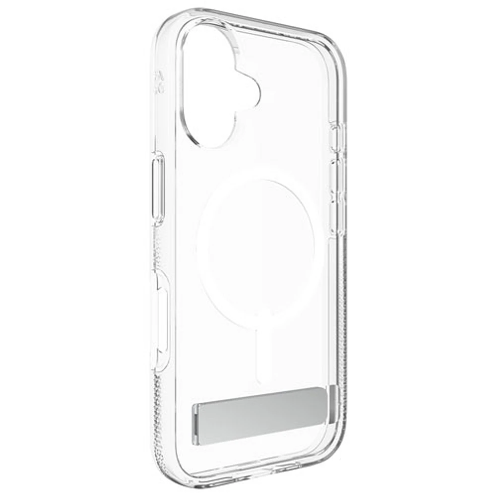 ZAGG Crystal Palace Snap Fitted Hard Shell Case with MagSafe for iPhone 16 - Clear